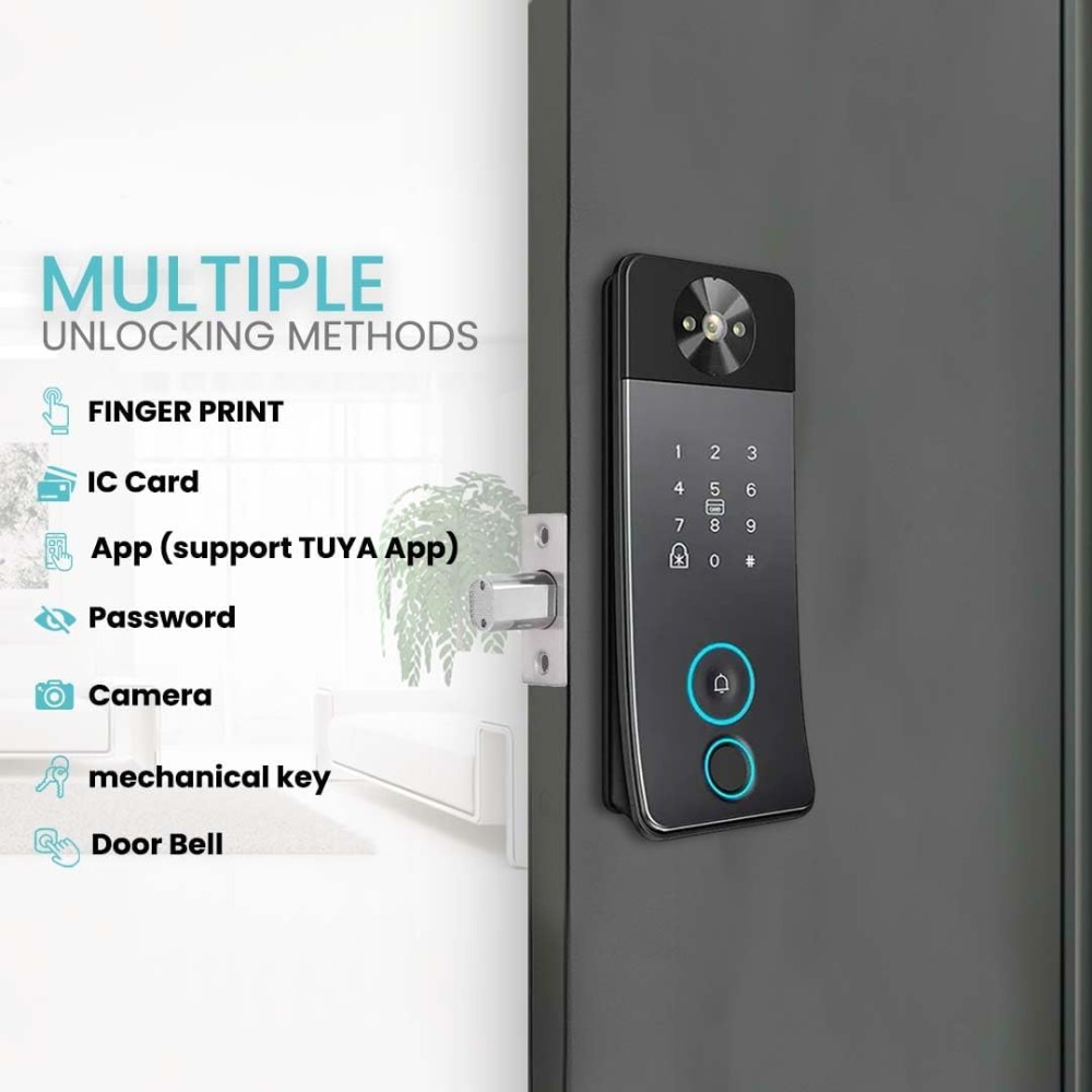 Kameralı, Kapı Zili ve Görüntü - Smart Door Lock With Camera Intercom incelemesi ve fiyatı