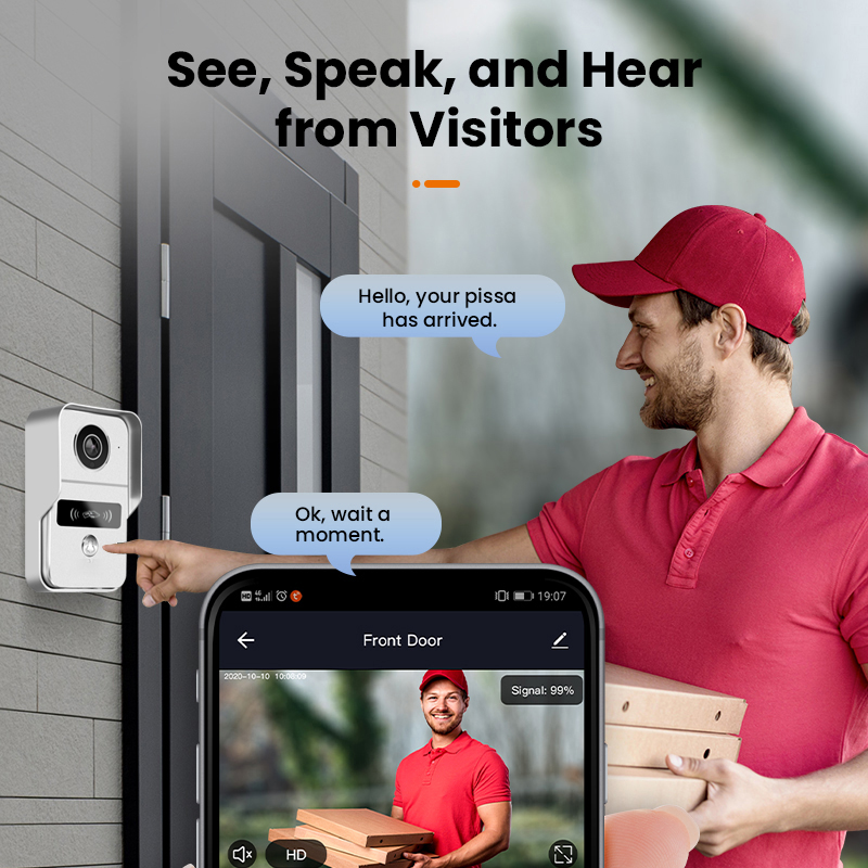 Tuya akıllı 1080P kapı zili ka - Smart Door Lock With Camera Intercom incelemesi ve fiyatı
