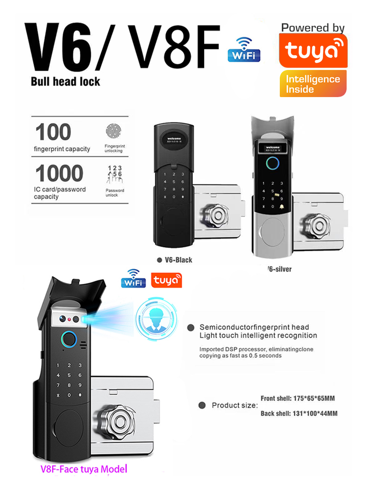 Akıllı WiFi Kapı Kilidi Su Geç - Fingerprint Padlock Weatherproof incelemesi ve fiyatı