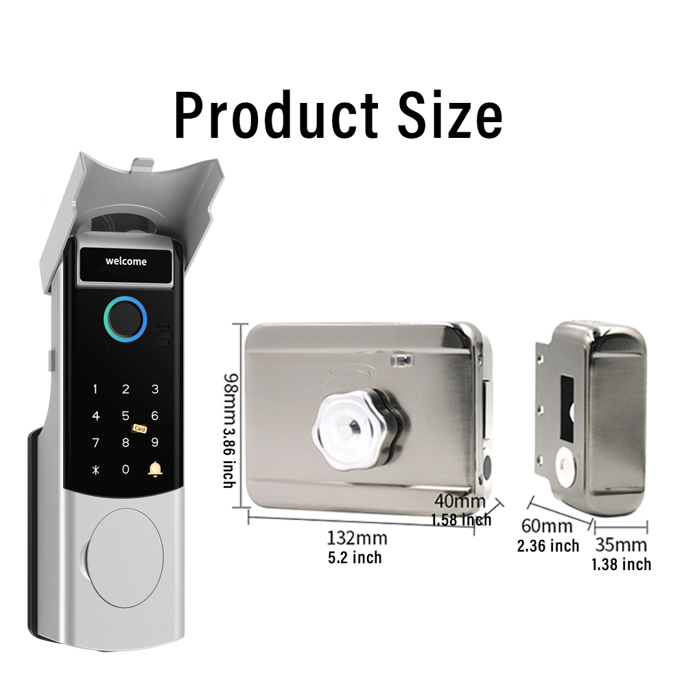 Akıllı WiFi Kapı Kilidi Su Geç - Fingerprint Padlock Weatherproof incelemesi ve fiyatı