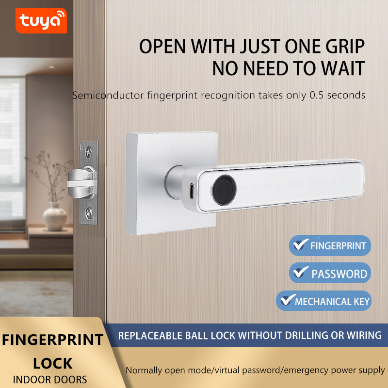 Parmak İzi Kapı Kilidi Dijital - Digital Door Lock Fingerprint Handle incelemesi ve fiyatı