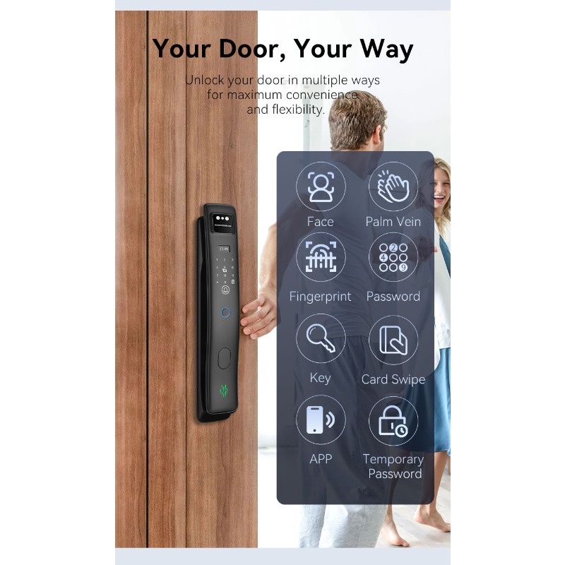 Fabrika Fiyatı 3D Yüz Tanıma Ö - Smart Door Lock With Camera Intercom incelemesi ve fiyatı