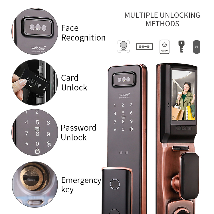 Fabrika Fiyatlı Gerçek Zamanlı - Smart Door Lock With Camera Intercom incelemesi ve fiyatı