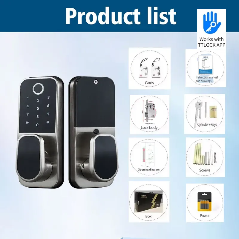 TTLOCK Şifreli Parmak İzi Sens - Smart Lock Deadbolt Keypad Bluetooth incelemesi ve fiyatı