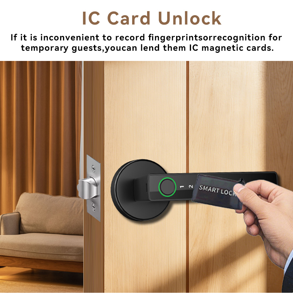 Dijital Parmak İzi, Elektrikli - Digital Door Lock Fingerprint Handle incelemesi ve fiyatı