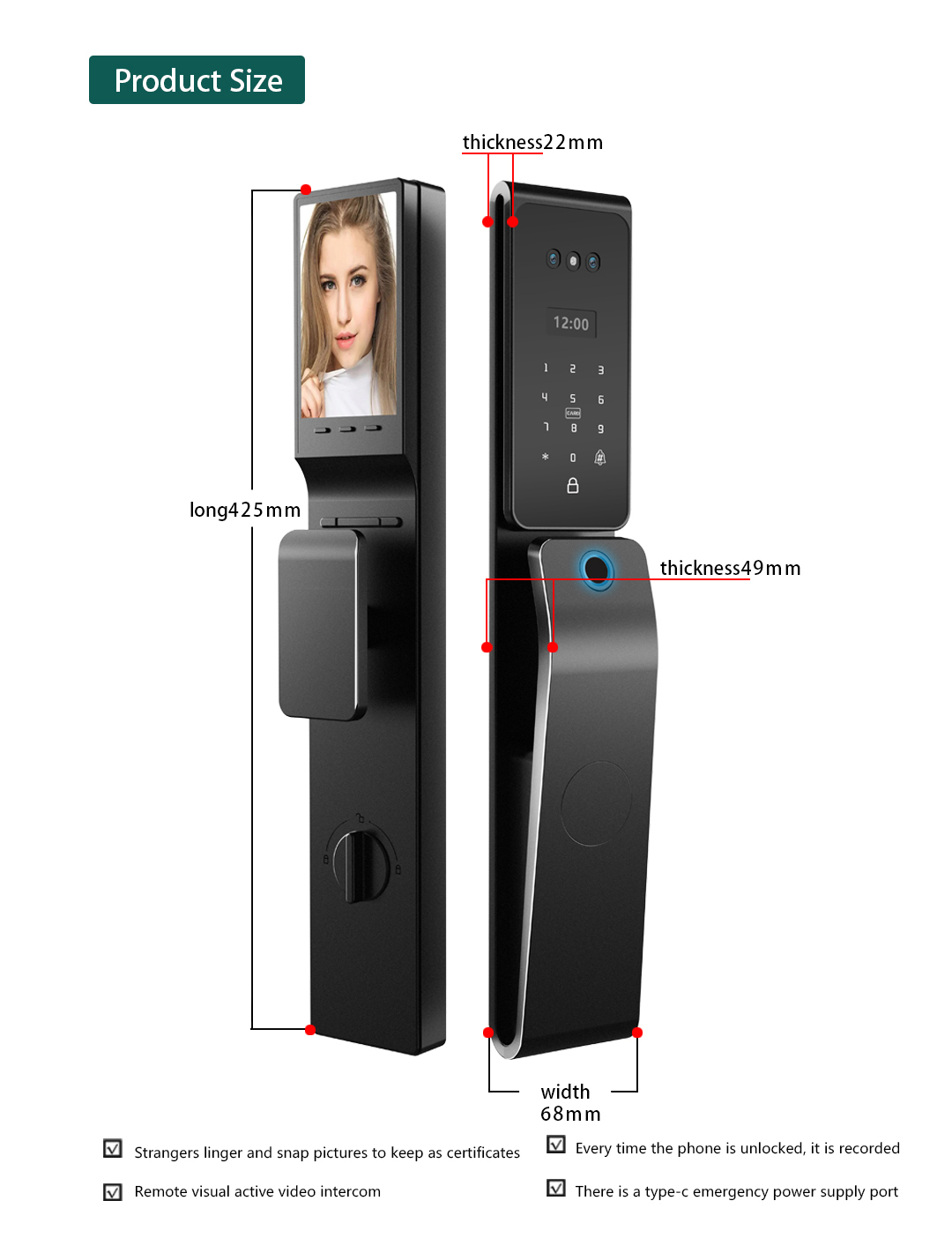 Tuya Akıllı Dijital Kilit 3D Y - Fingerprint Padlock Weatherproof incelemesi ve fiyatı
