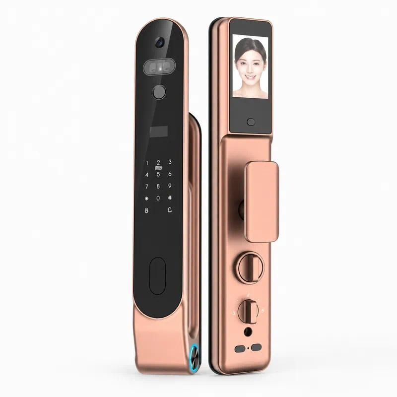 Yüksek kaliteli 3D yüz tanıma, - Smart Door Lock Fingerprint Wifi incelemesi ve fiyatı
