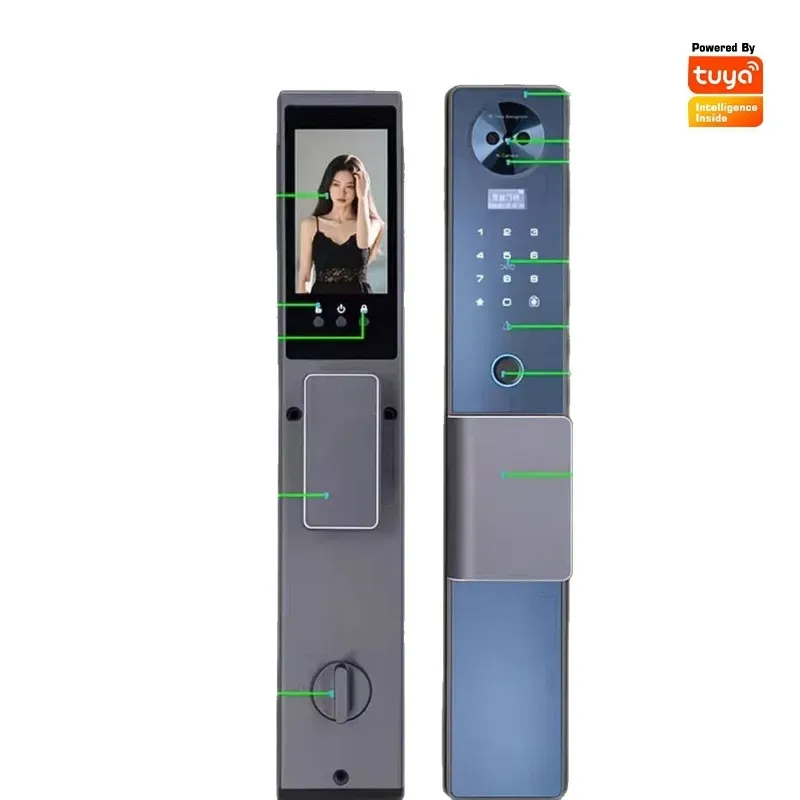 Akıllı Kilit, Yüz Tanıma, Otom - Video Door Lock With Camera Peephole incelemesi ve fiyatı