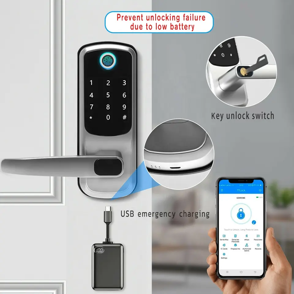 Akıllı Tuya WiFi özellikli, pa - Smart Lock Deadbolt Keypad Bluetooth incelemesi ve fiyatı