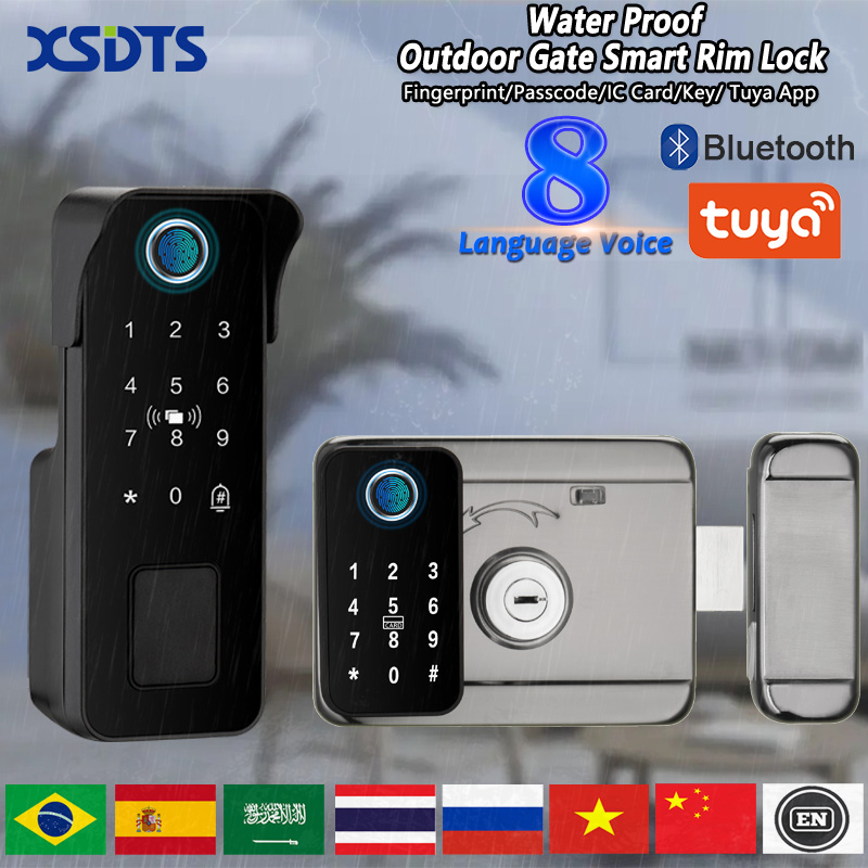 Su geçirmez Akıllı Kapı Kilidi - Smart Rim Lock Wifi Fingerprint incelemesi ve fiyatı