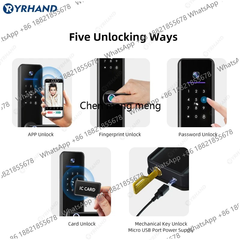 Kamera Görüntülü İnterkom Kili - Video Door Lock With Camera Peephole incelemesi ve fiyatı