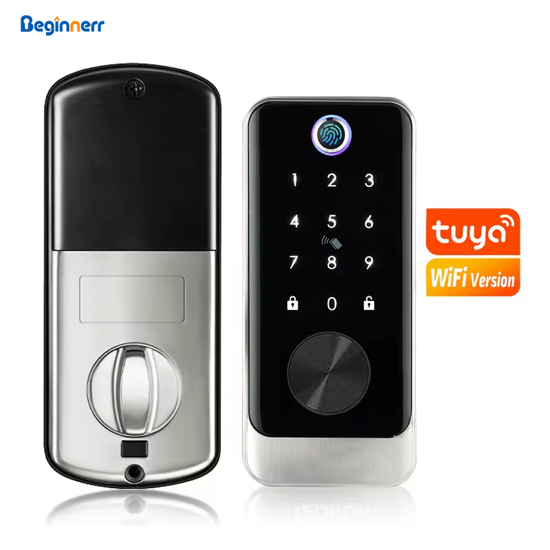 Saten nikel Fechadura Digital  - Smart Lock Deadbolt Keypad Bluetooth incelemesi ve fiyatı