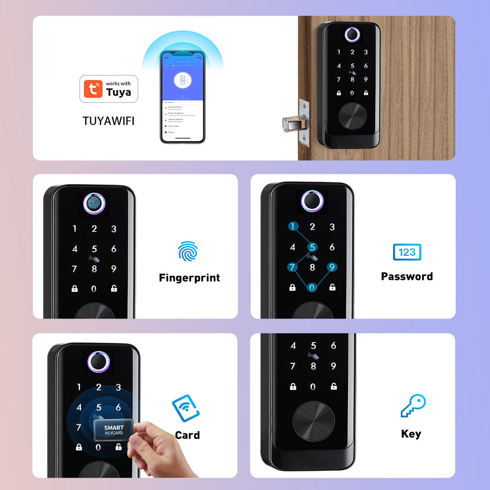 Saten nikel Fechadura Digital  - Smart Lock Deadbolt Keypad Bluetooth incelemesi ve fiyatı