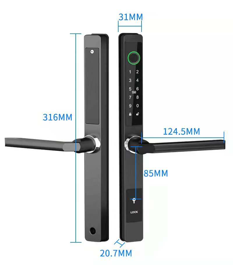 ZHDCOOKEY Biyometrik Dijital K - Fingerprint Padlock Weatherproof incelemesi ve fiyatı