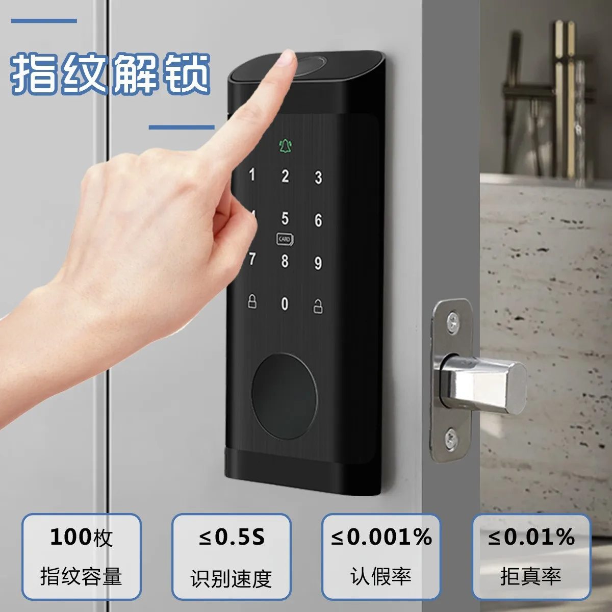 Parmak izi kilidi su geçirmez  - Smart Door Lock Fingerprint Wifi incelemesi ve fiyatı