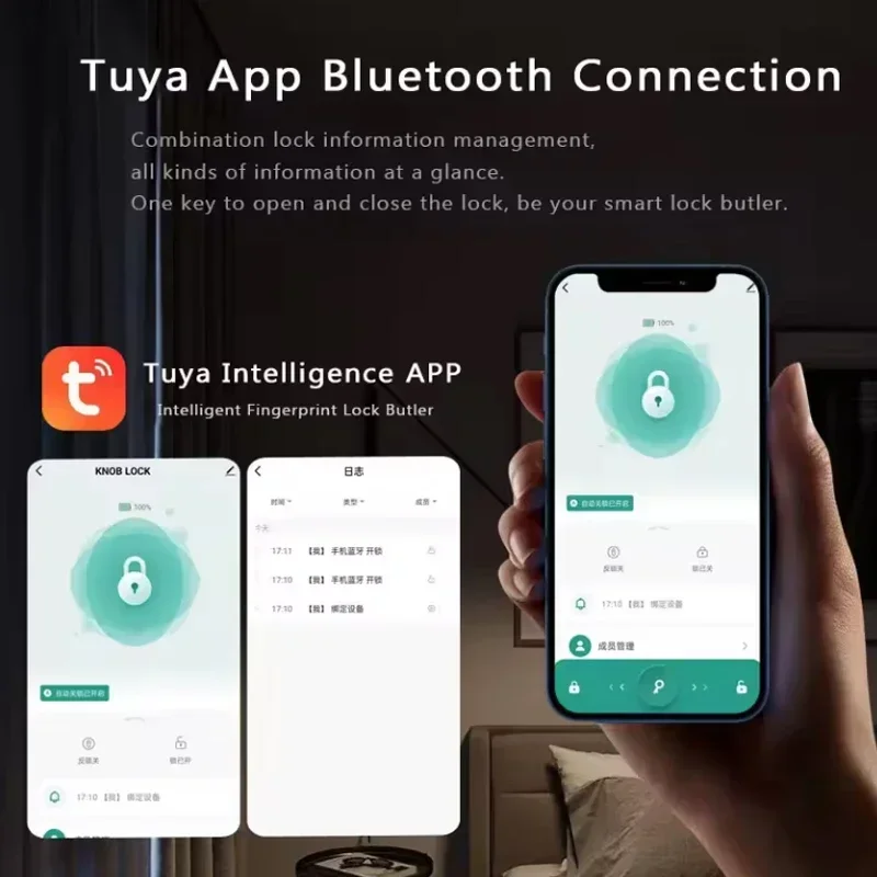 Tuya Bluetooth Akıllı Parmak İ - Smart Lock Zigbee Gateway incelemesi ve fiyatı