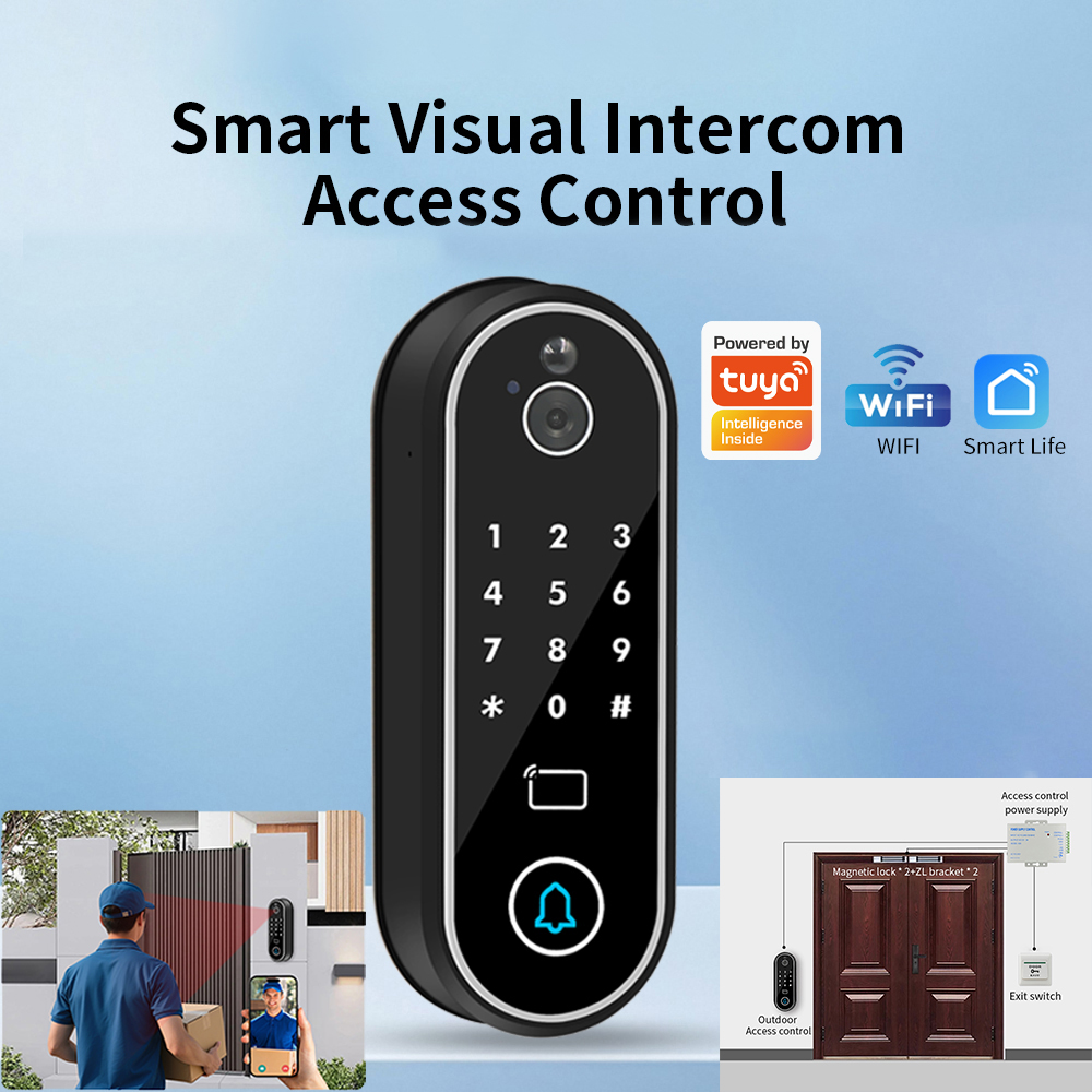 Destek Tuya Uygulaması Görüntü - Video Door Lock With Camera Peephole incelemesi ve fiyatı