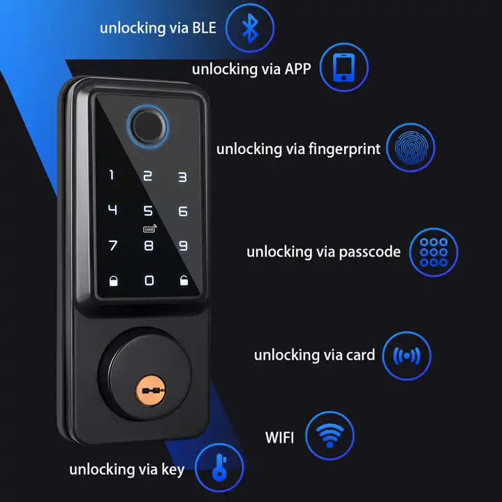 Otomatik Kilitli Tuya WiFi TTl - Smart Lock Deadbolt Keypad Bluetooth incelemesi ve fiyatı