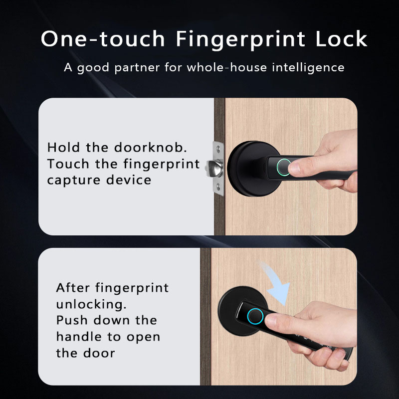 Tuya Akıllı Parmak İzi Kilidi  - Digital Door Lock Fingerprint Handle incelemesi ve fiyatı