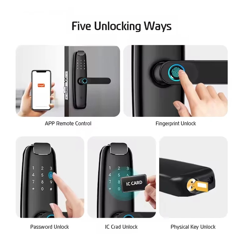 Akıllı Parmak İziyle Anahtarsı - Digital Door Lock Fingerprint Handle incelemesi ve fiyatı