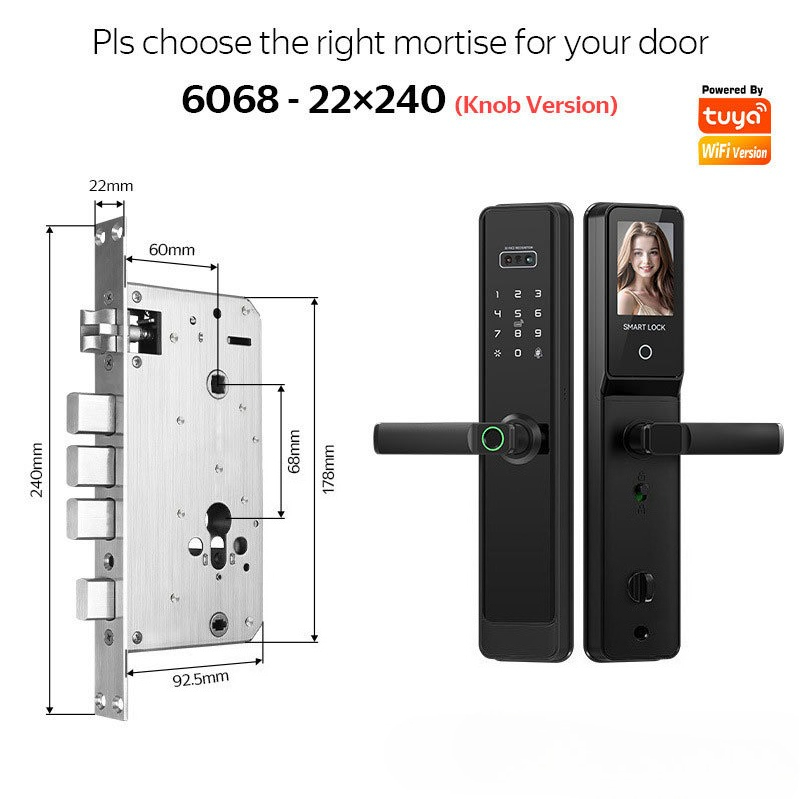 EGFirtor Yarı Otomatik Tuya Pa - Smart Door Lock Fingerprint Wifi incelemesi ve fiyatı