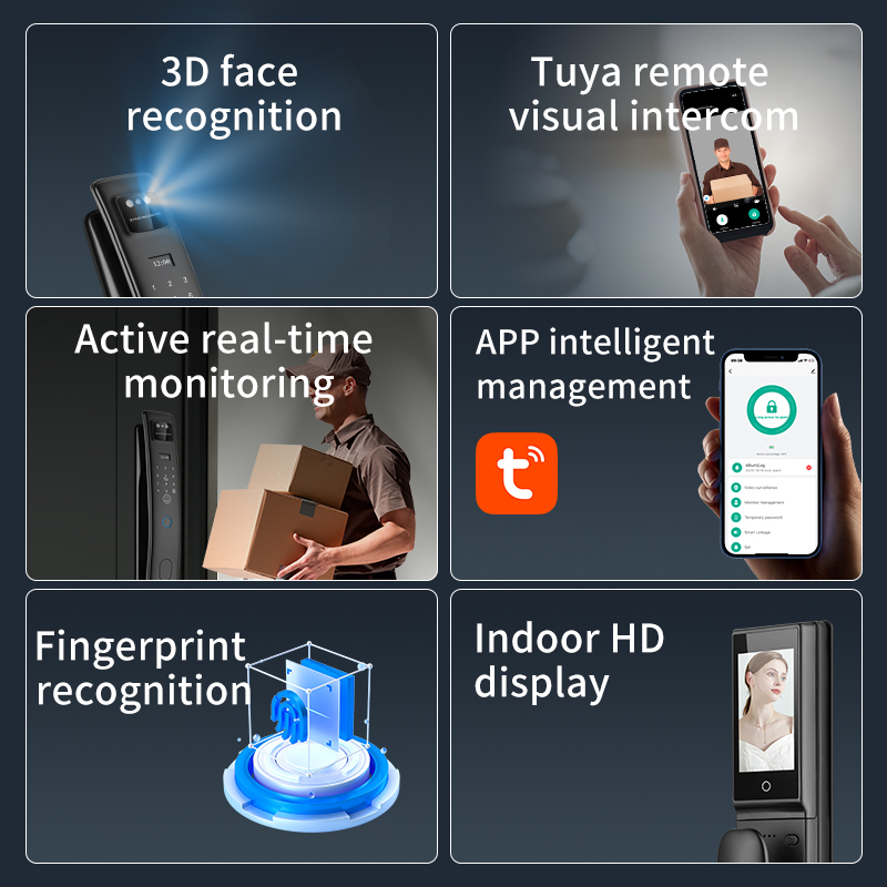 Yüz Tanımalı Akıllı Kilit Tuya - Smart Door Lock With Camera Intercom incelemesi ve fiyatı