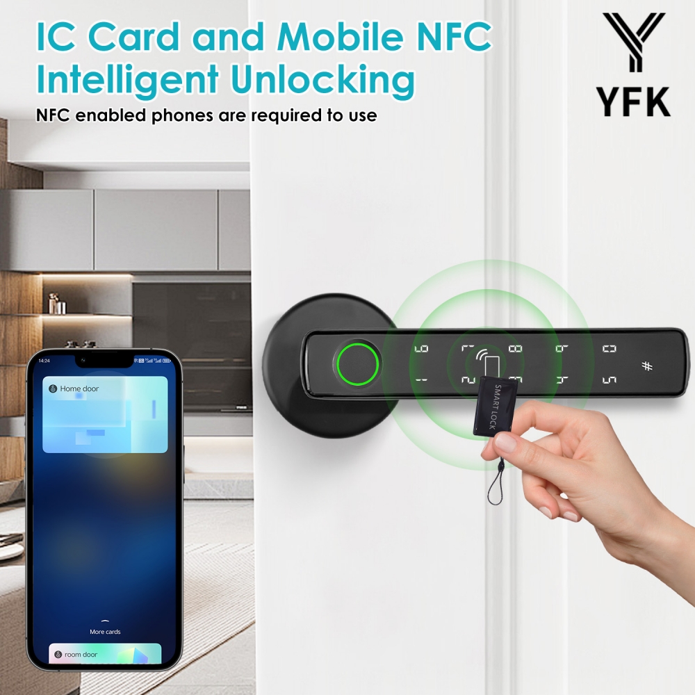 YFK Tuya 5'i 1 Arada Akıllı Ka - Fingerprint Padlock Weatherproof incelemesi ve fiyatı