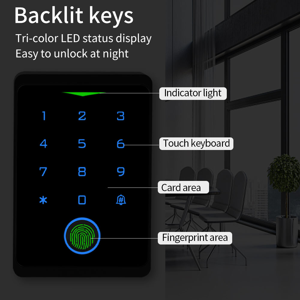 Tuya APP Kapı Kilidi IP66 Su G - Fingerprint Padlock Weatherproof incelemesi ve fiyatı