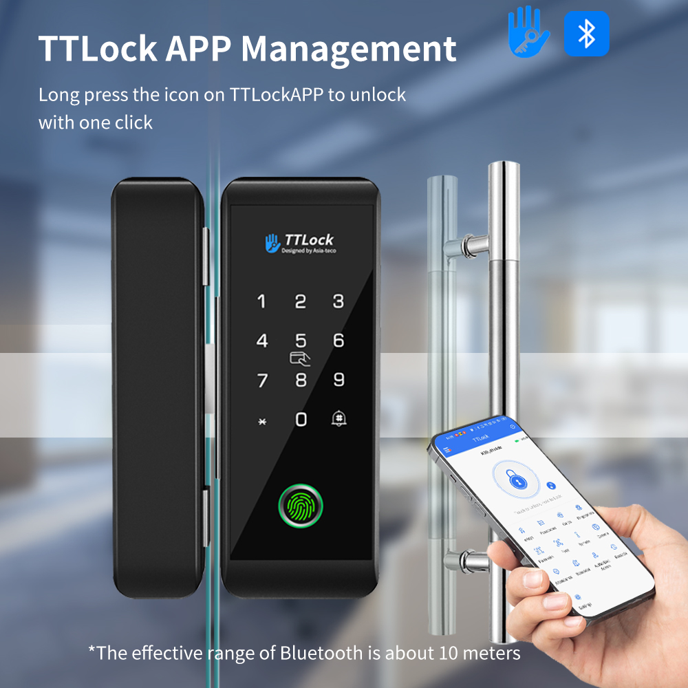 TTLOCK Akıllı Cam Kilit, Parma - Smart Door Lock Fingerprint Wifi incelemesi ve fiyatı