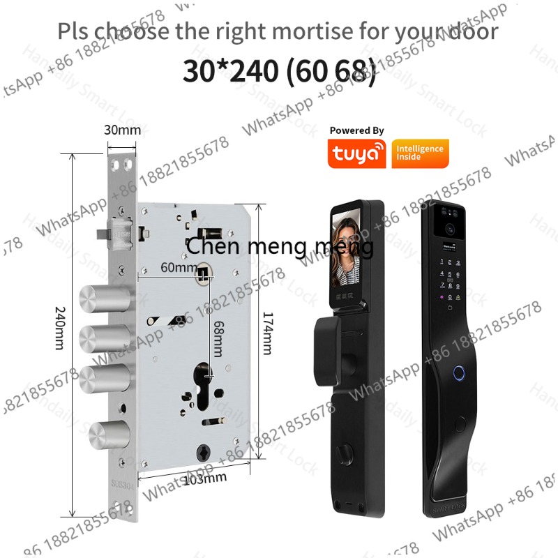 3D Yüz Tanıma Özellikli Akıllı - Video Door Lock With Camera Peephole incelemesi ve fiyatı