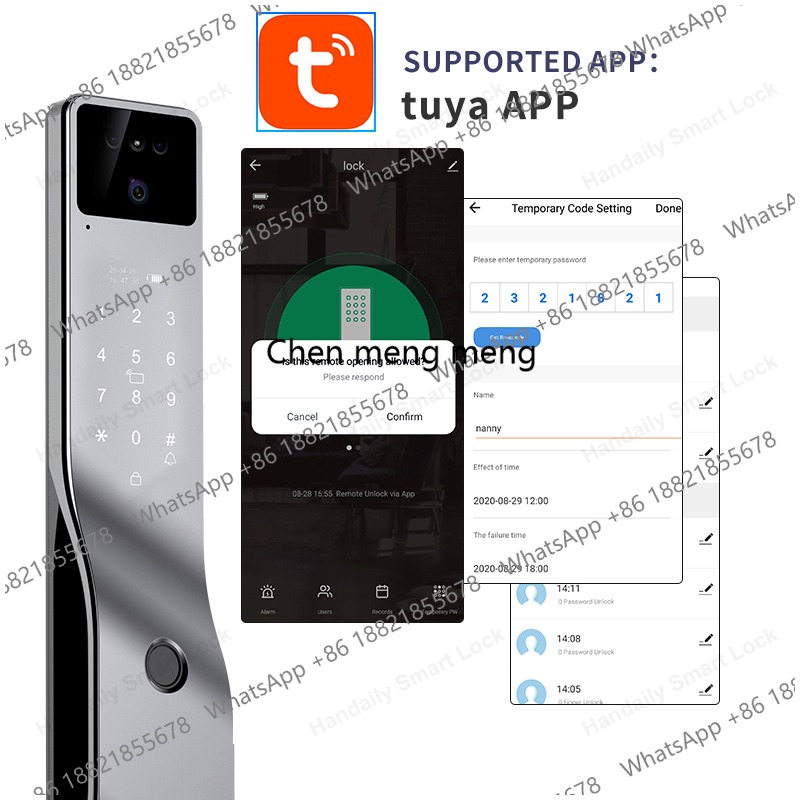 3D Yüz Tanıma Özellikli Akıllı - Video Door Lock With Camera Peephole incelemesi ve fiyatı