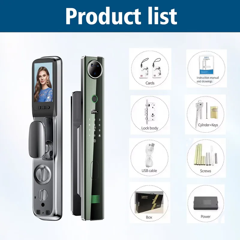 Şifre Kombinasyonu ile Açılabi - Video Door Lock With Camera Peephole incelemesi ve fiyatı
