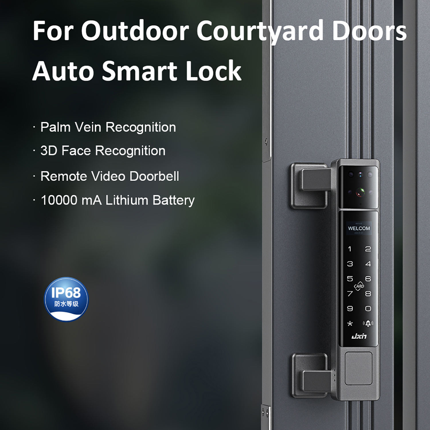 IP68 Su Geçirmez Açık Hava Akı - Face Recognition Door Lock incelemesi ve fiyatı
