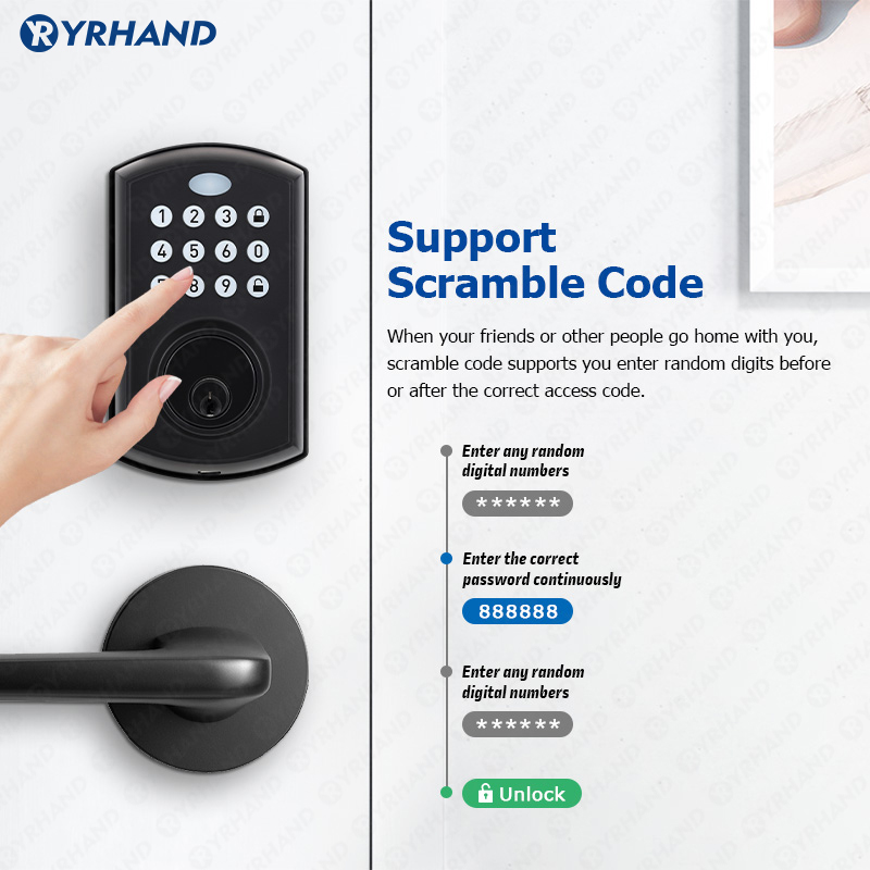 Handle hand güvenlik Fechadura - Smart Lock Deadbolt Keypad Bluetooth incelemesi ve fiyatı