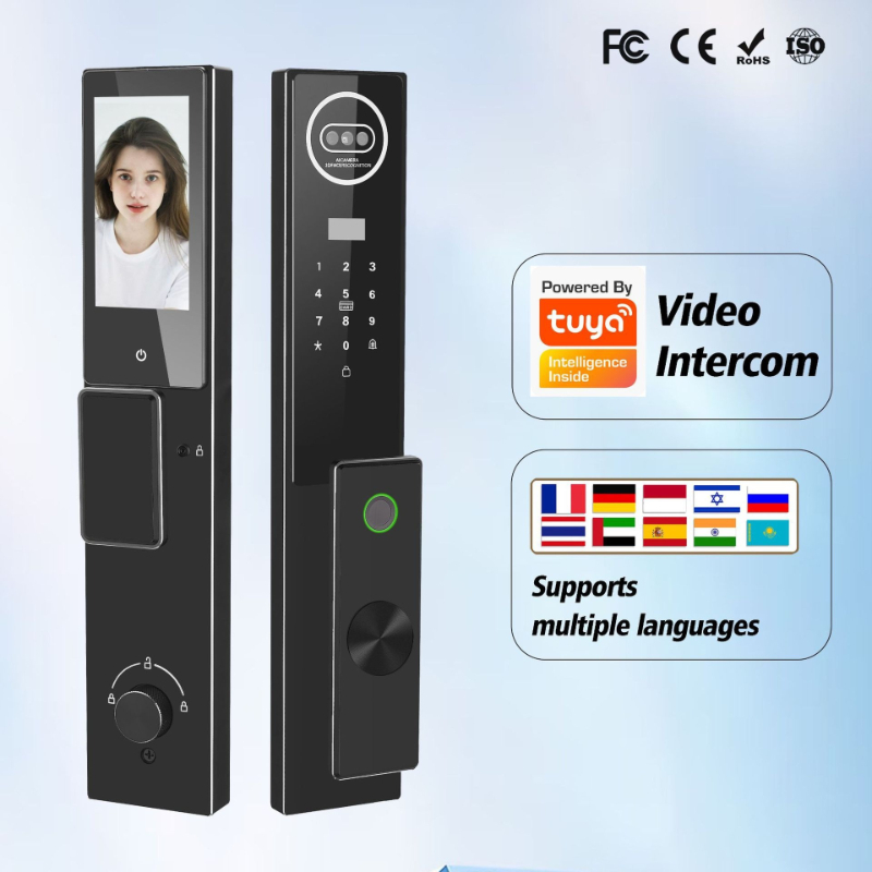 Tuya Şifreli Yüz Tanıma Özelli - Video Door Lock With Camera Peephole incelemesi ve fiyatı