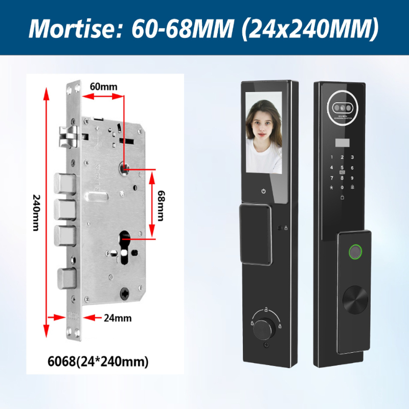 Tuya Şifreli Yüz Tanıma Özelli - Video Door Lock With Camera Peephole incelemesi ve fiyatı