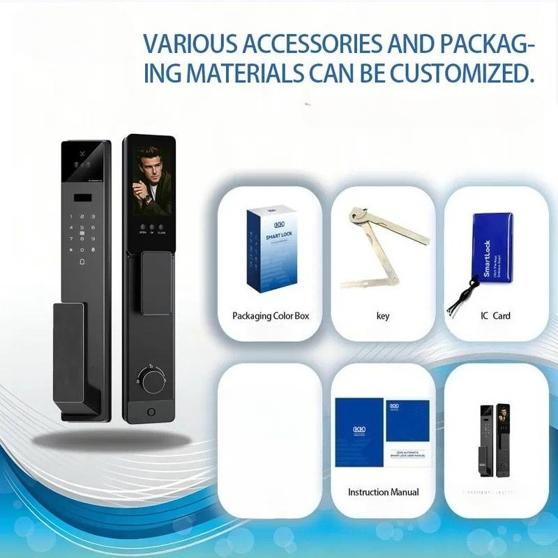 Tuya Akıllı Kapı Kilidi, 3D Vi - Video Door Lock With Camera Peephole incelemesi ve fiyatı