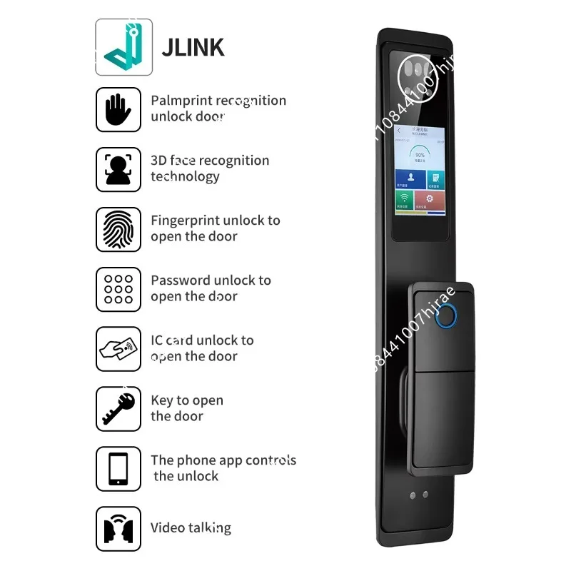 3D Yüz ve El Damarı Tanıma Öze - Smart Door Lock With Camera Intercom incelemesi ve fiyatı