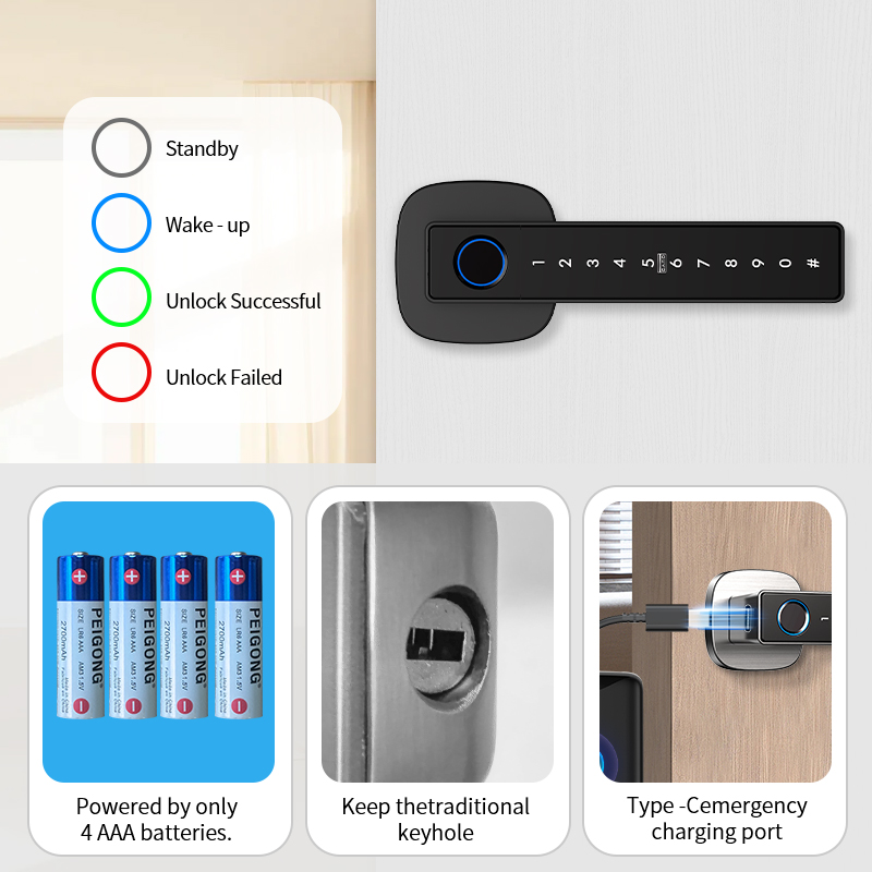 Tuya Bluetooth Parmak İzi Akıl - Smart Lock Deadbolt Keypad Bluetooth incelemesi ve fiyatı